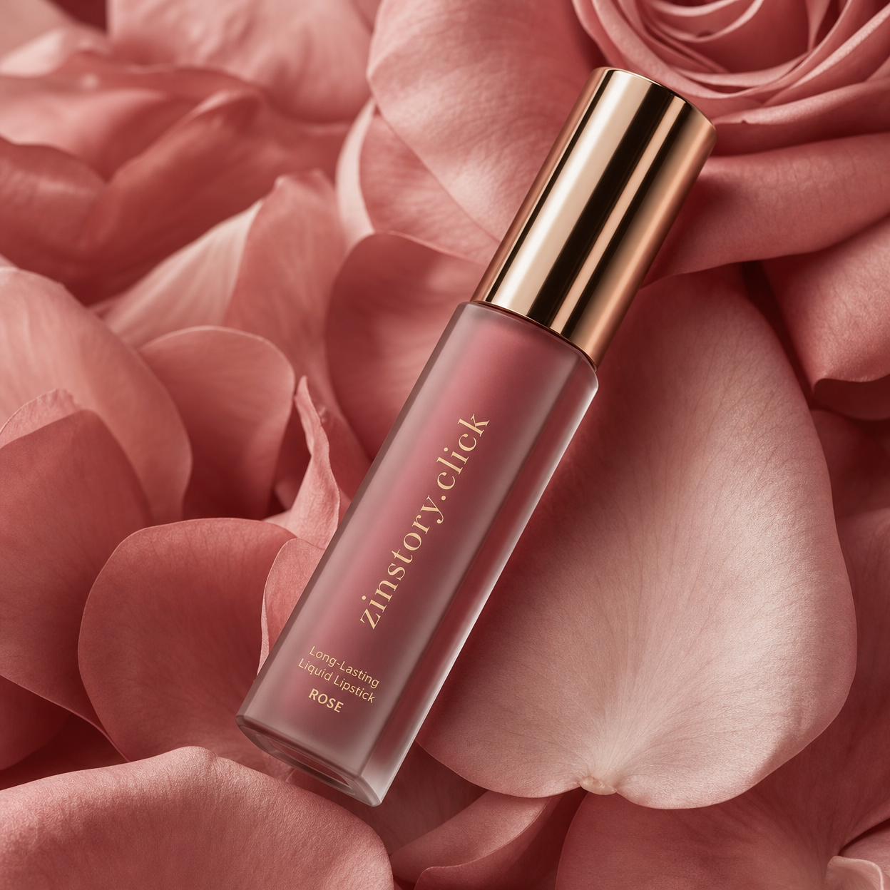 Long-Lasting Liquid Lipstick - Rose